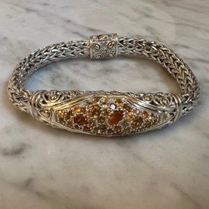 JOHN HARDY Citrine Golden Colorway Lava Bracelet - Silver & 18K Gold